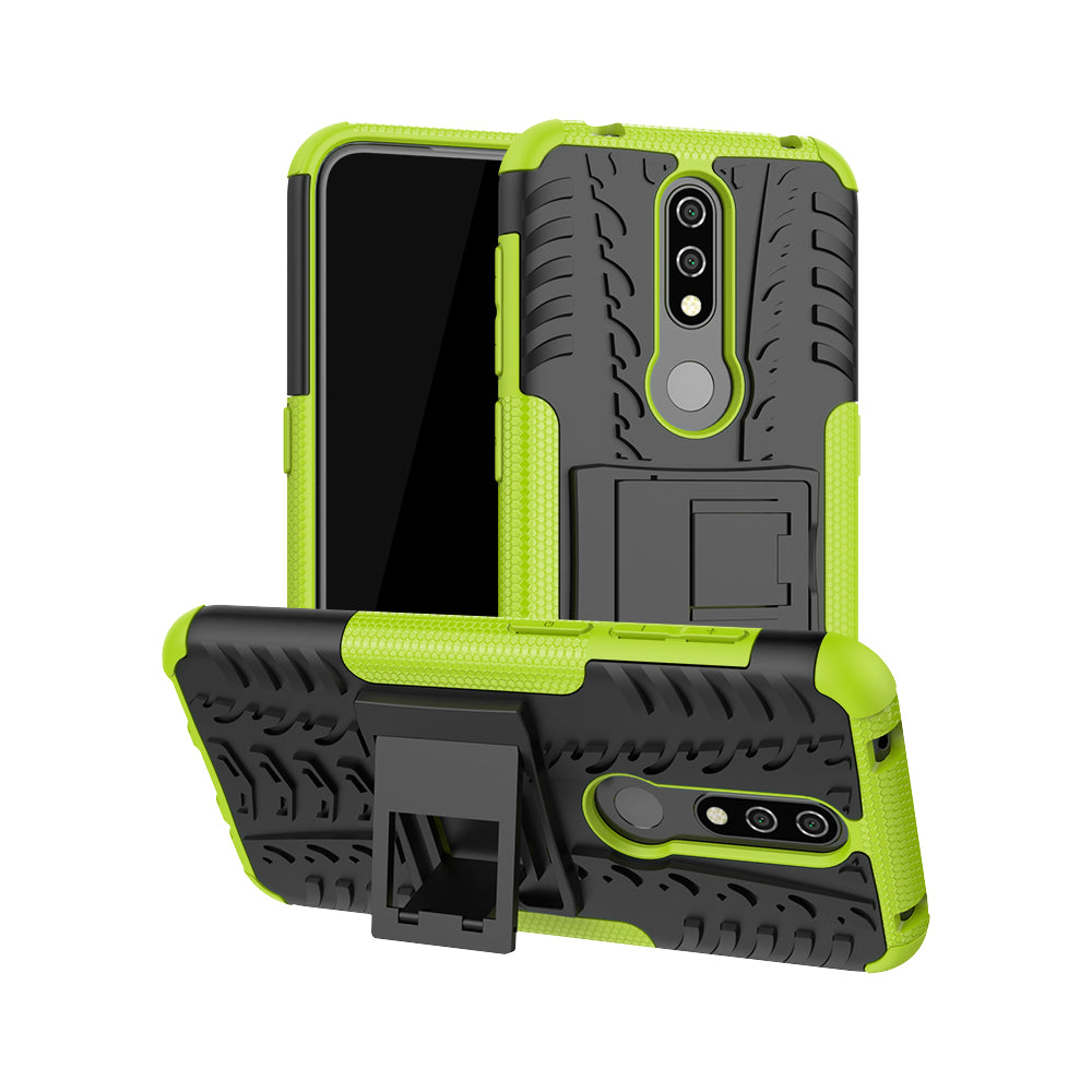 Anti-slip PC + TPU Combo Case with Kickstand for Nokia 4.2 (2019)