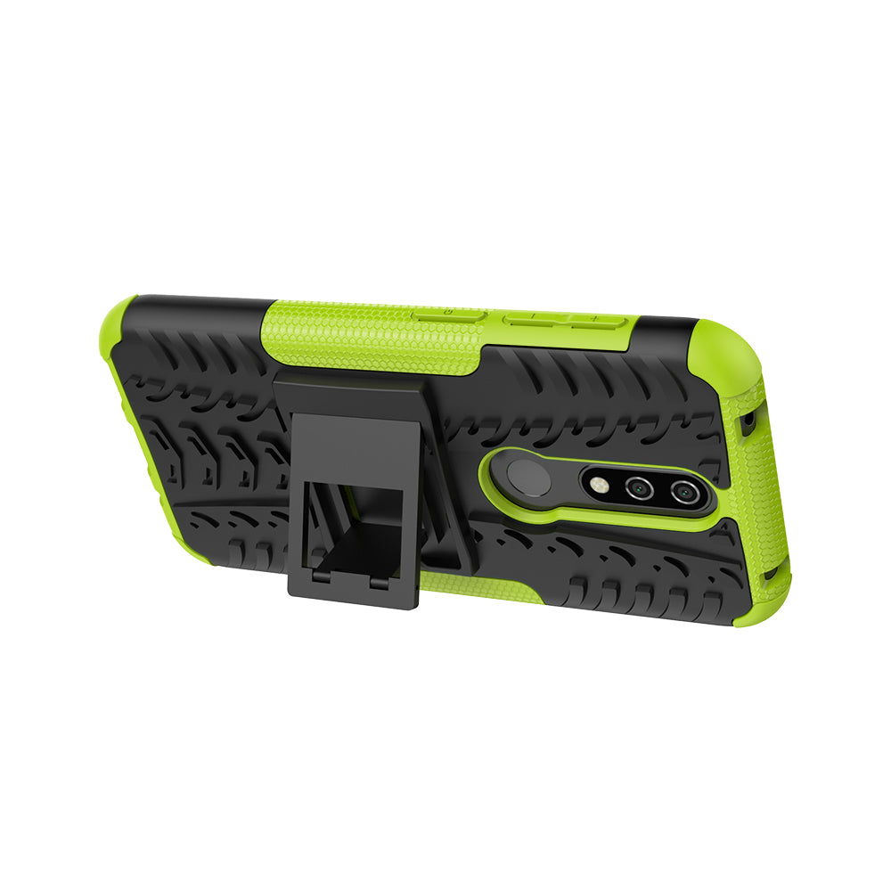 Anti-slip PC + TPU Combo Case with Kickstand for Nokia 4.2 (2019)