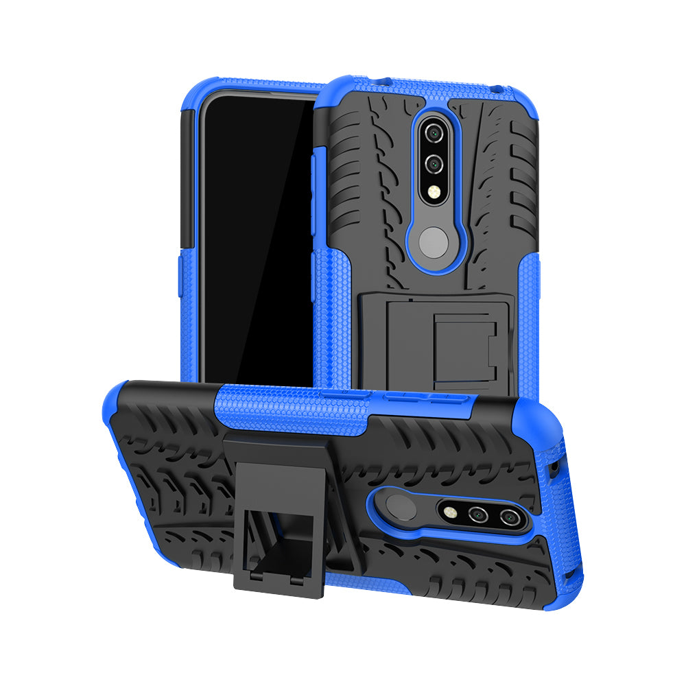 Anti-slip PC + TPU Combo Case with Kickstand for Nokia 4.2 (2019)