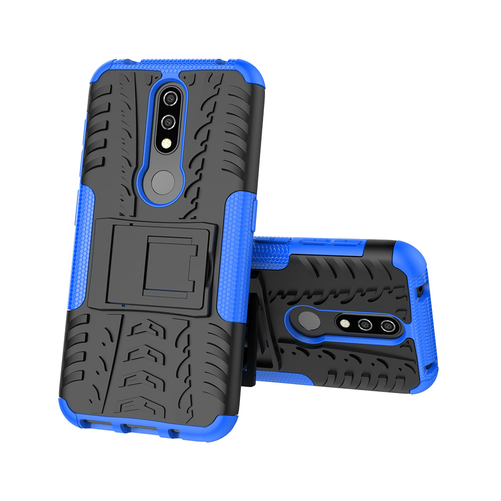 Anti-slip PC + TPU Combo Case with Kickstand for Nokia 4.2 (2019)