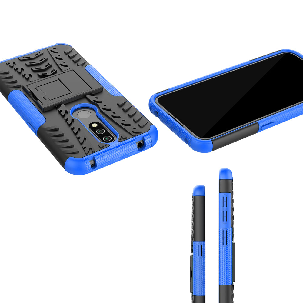 Anti-slip PC + TPU Combo Case with Kickstand for Nokia 4.2 (2019)