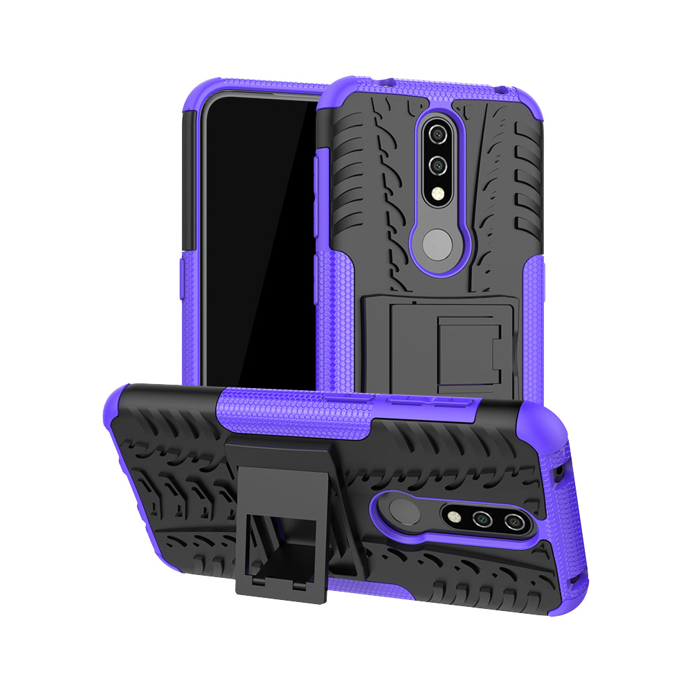 Anti-slip PC + TPU Combo Case with Kickstand for Nokia 4.2 (2019)
