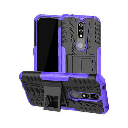 Anti-slip PC + TPU Combo Case with Kickstand for Nokia 4.2 (2019)
