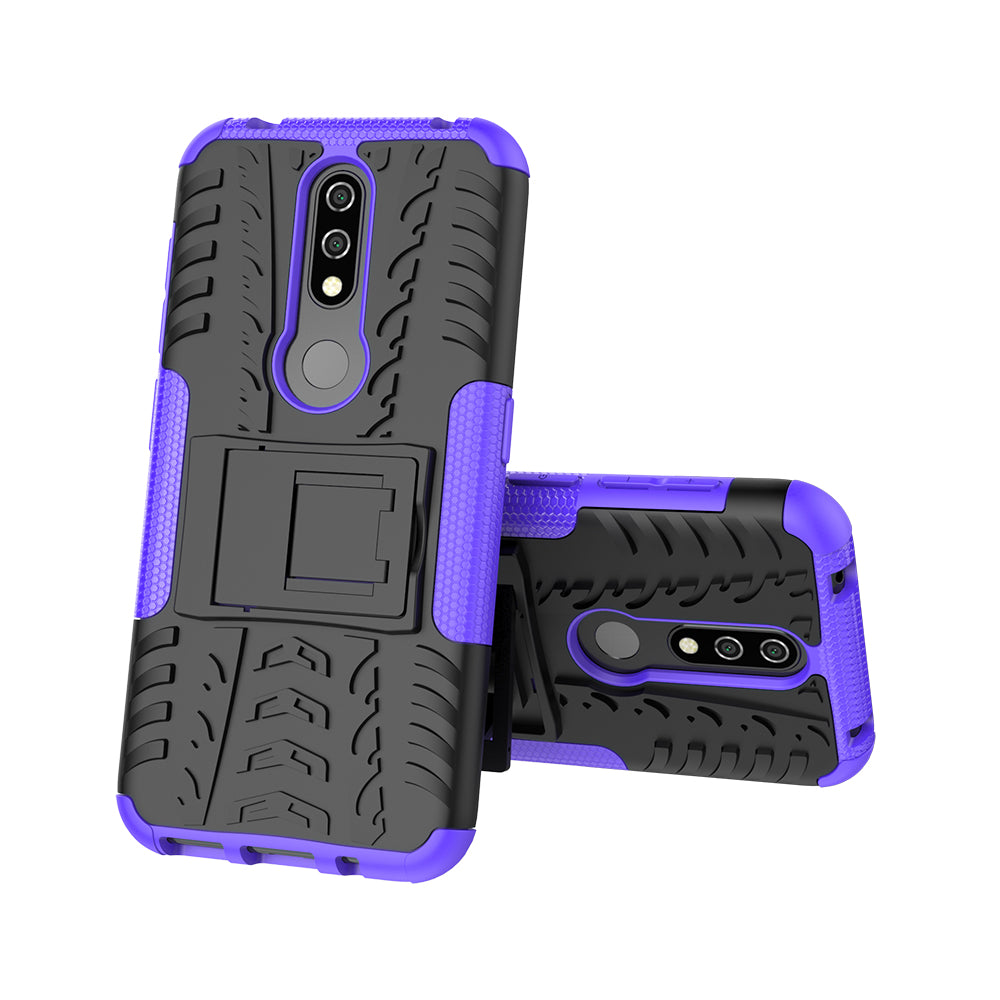 Anti-slip PC + TPU Combo Case with Kickstand for Nokia 4.2 (2019)