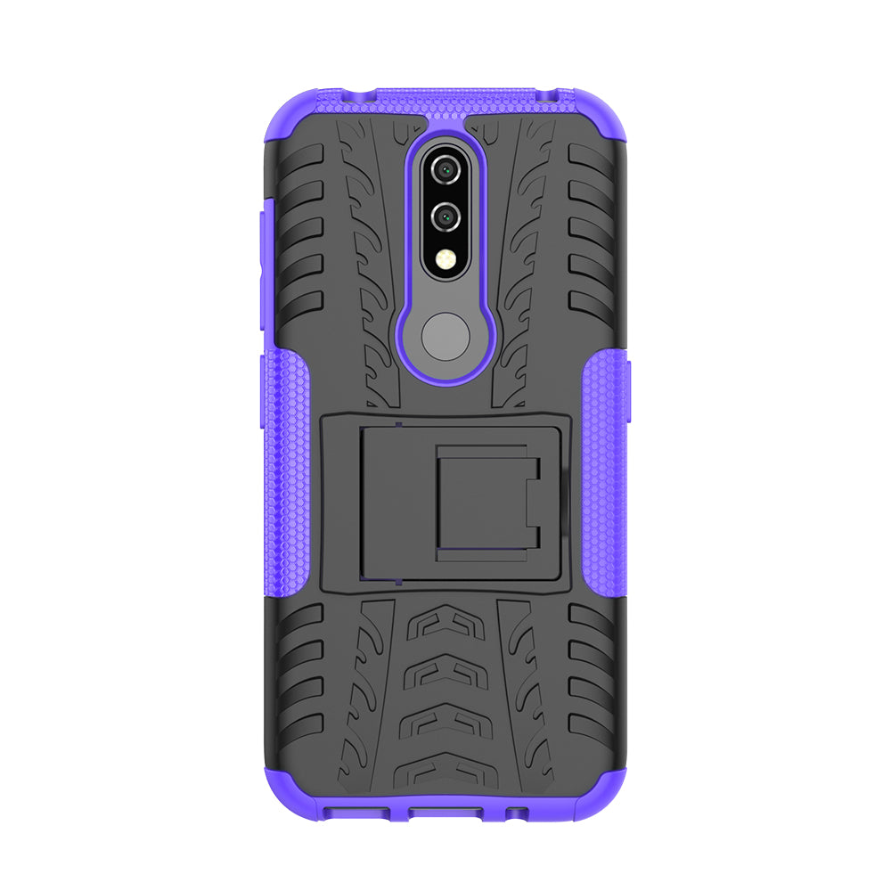 Anti-slip PC + TPU Combo Case with Kickstand for Nokia 4.2 (2019)