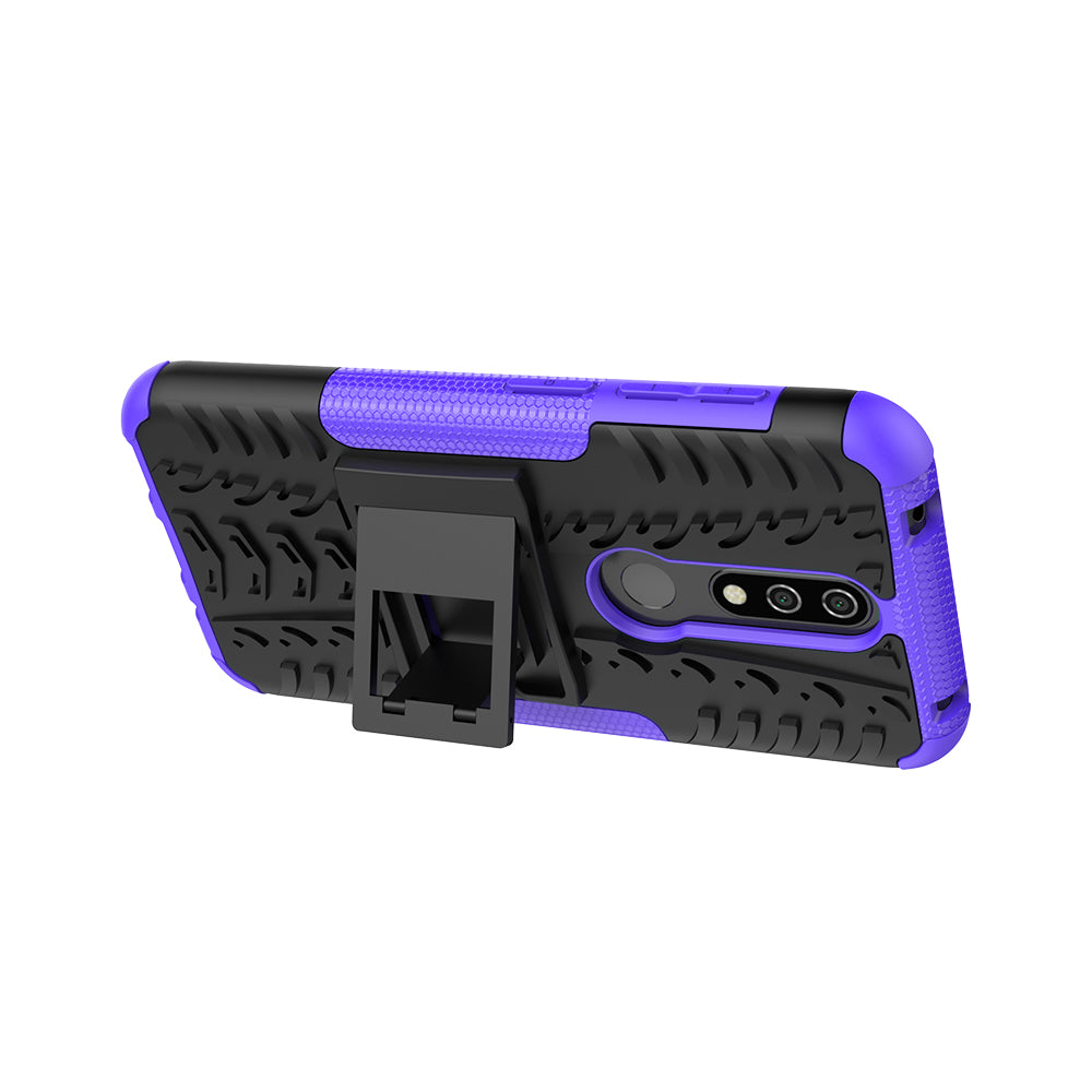 Anti-slip PC + TPU Combo Case with Kickstand for Nokia 4.2 (2019)