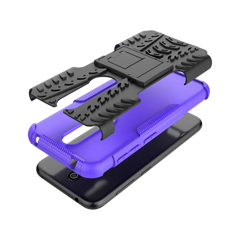 Anti-slip PC + TPU Combo Case with Kickstand for Nokia 4.2 (2019)
