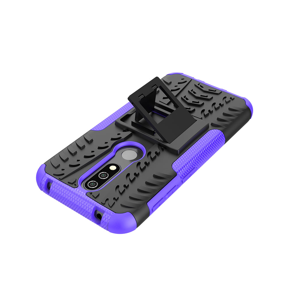 Anti-slip PC + TPU Combo Case with Kickstand for Nokia 4.2 (2019)