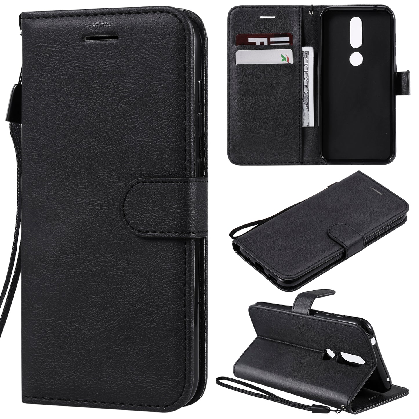 KT Leather Series-2 Wallet Leather Protection Case for Nokia 4.2 (2019)