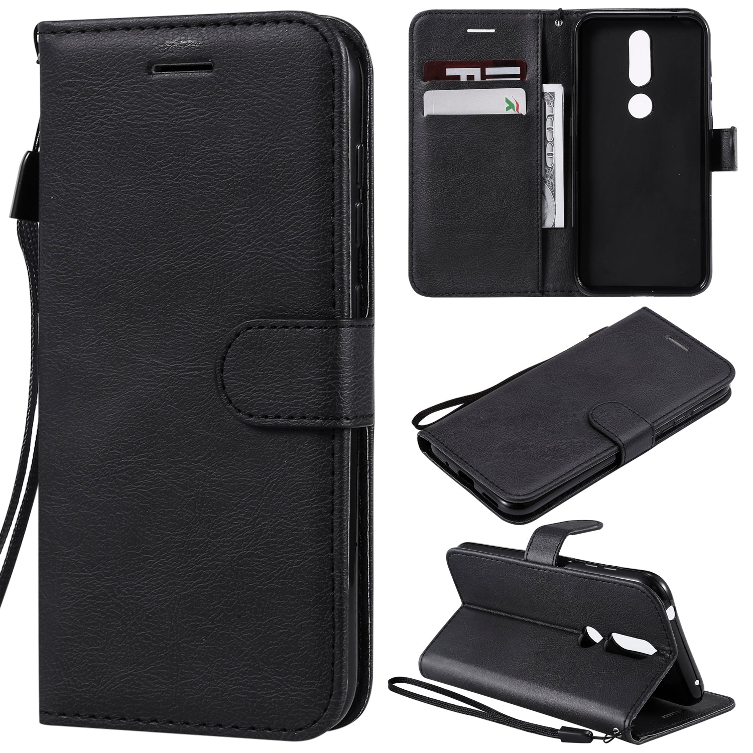 KT Leather Series-2 Wallet Leather Protection Case for Nokia 4.2 (2019)
