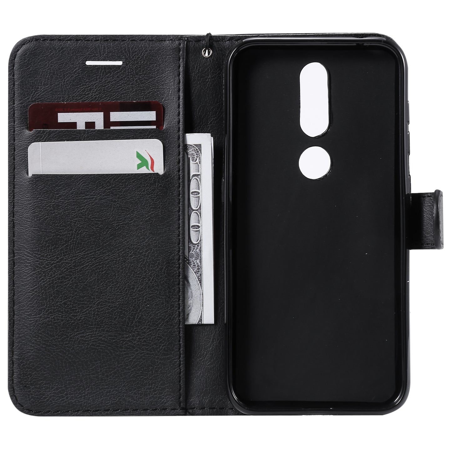 KT Leather Series-2 Wallet Leather Protection Case for Nokia 4.2 (2019)