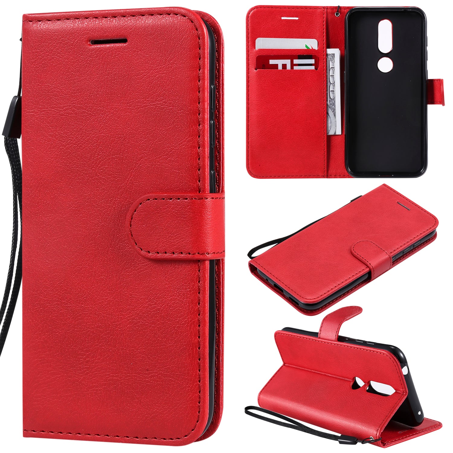 KT Leather Series-2 Wallet Leather Protection Case for Nokia 4.2 (2019)