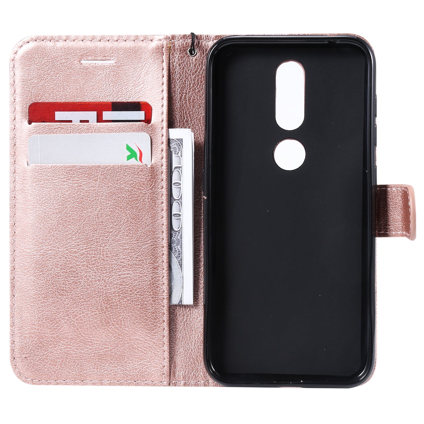 KT Leather Series-2 Wallet Leather Protection Case for Nokia 4.2 (2019)