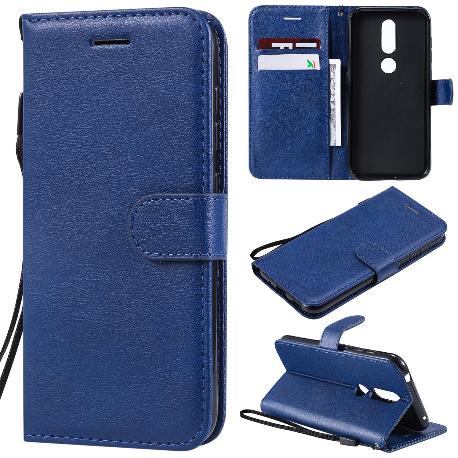 KT Leather Series-2 Wallet Leather Protection Case for Nokia 4.2 (2019)