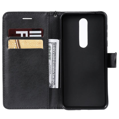 KT Leather Series-2 Wallet Leather Protective Case for Nokia 7.1