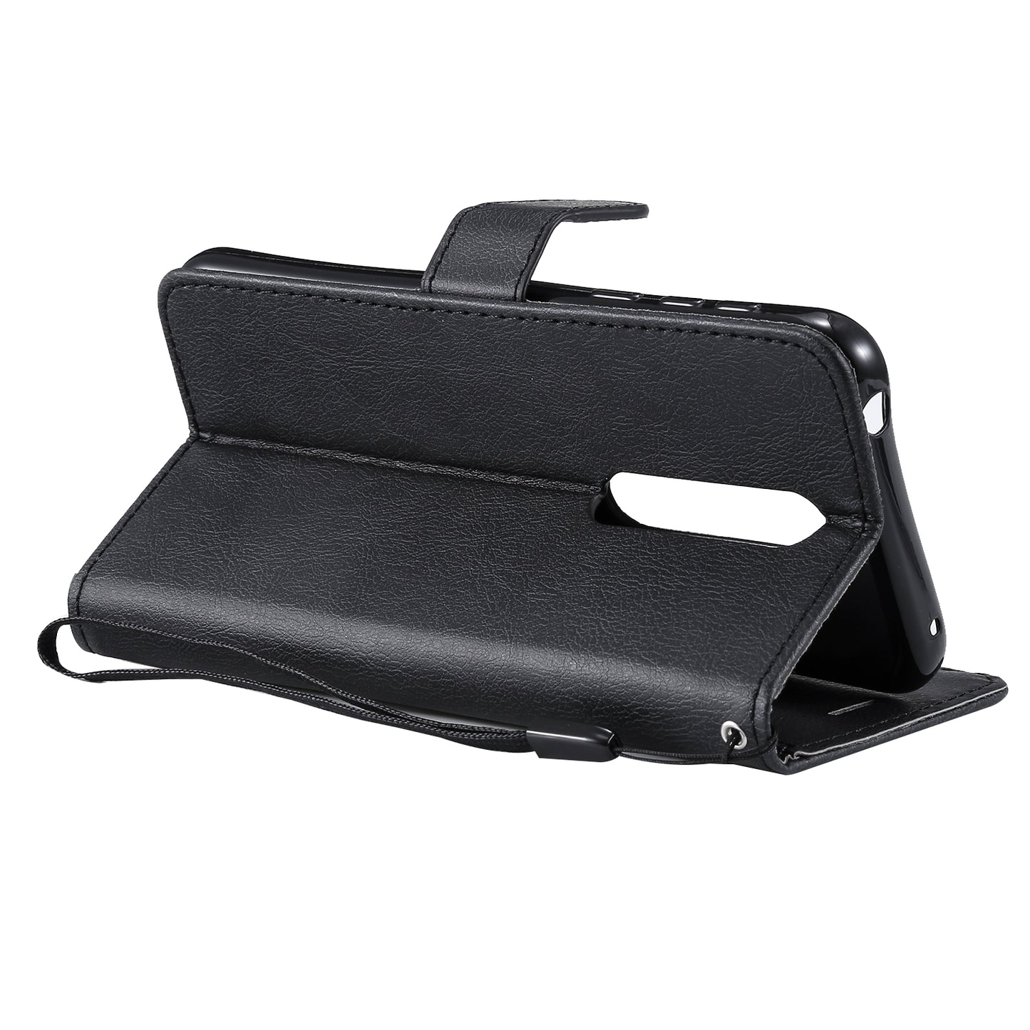 KT Leather Series-2 Wallet Leather Protective Case for Nokia 7.1