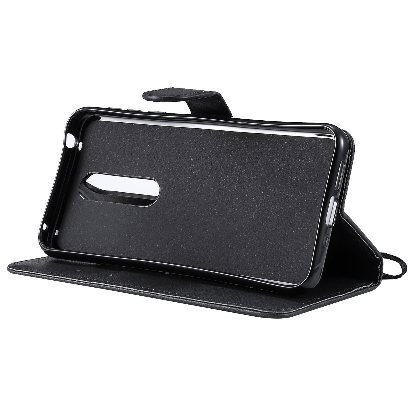 KT Leather Series-2 Wallet Leather Protective Case for Nokia 7.1