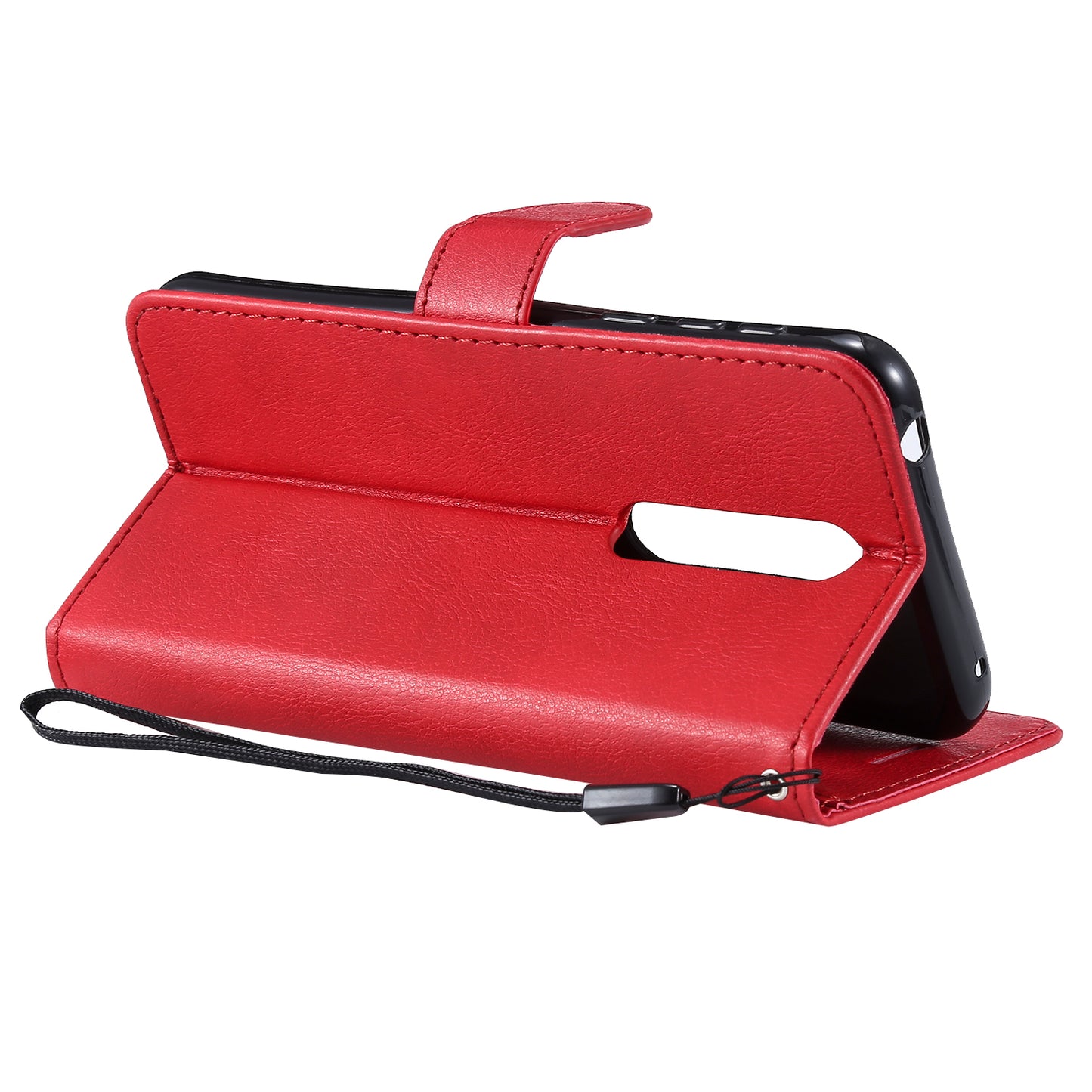 KT Leather Series-2 Wallet Leather Protective Case for Nokia 7.1