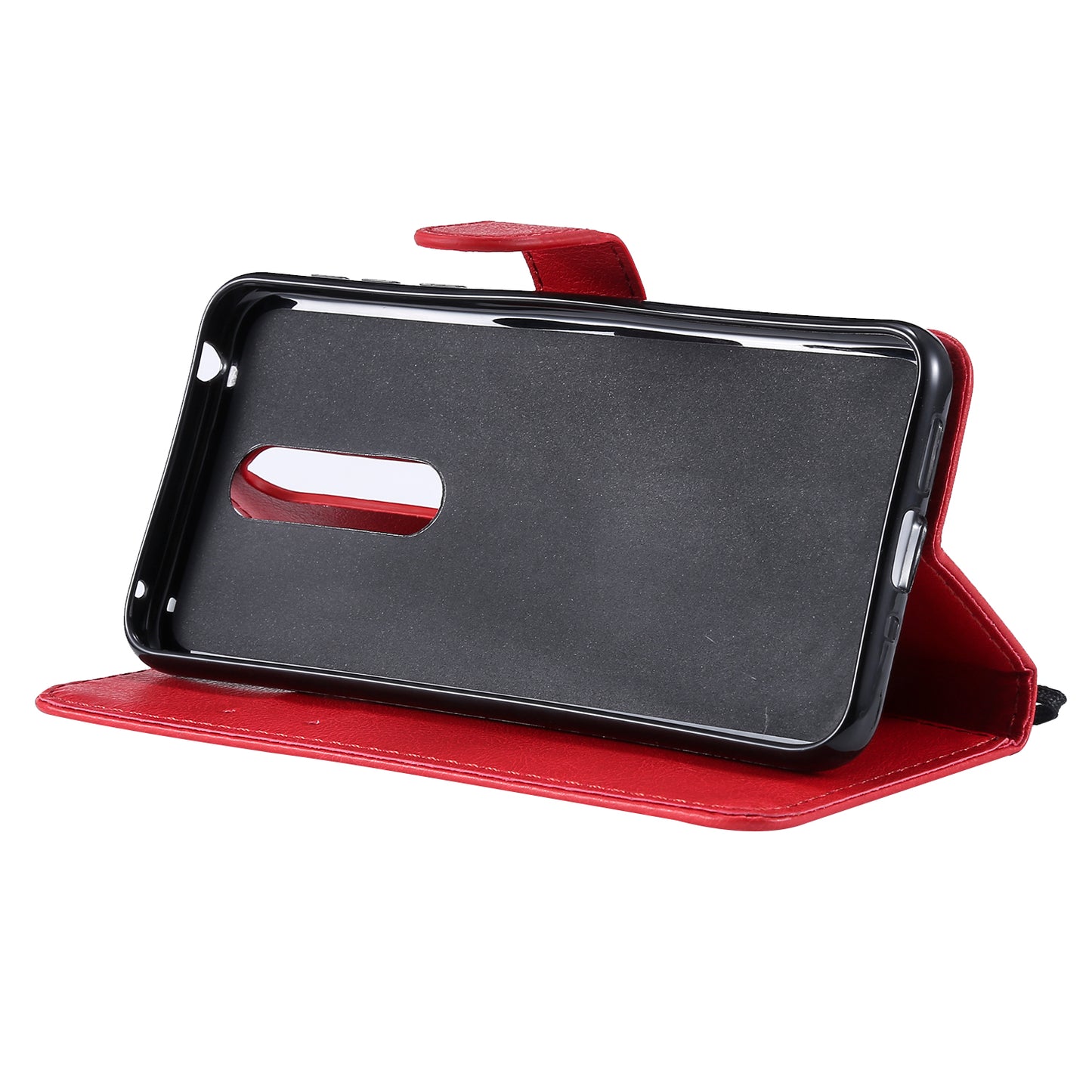 KT Leather Series-2 Wallet Leather Protective Case for Nokia 7.1