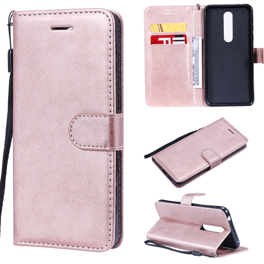 KT Leather Series-2 Wallet Leather Protective Case for Nokia 7.1