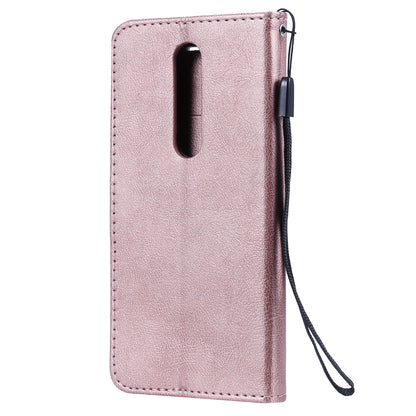 KT Leather Series-2 Wallet Leather Protective Case for Nokia 7.1