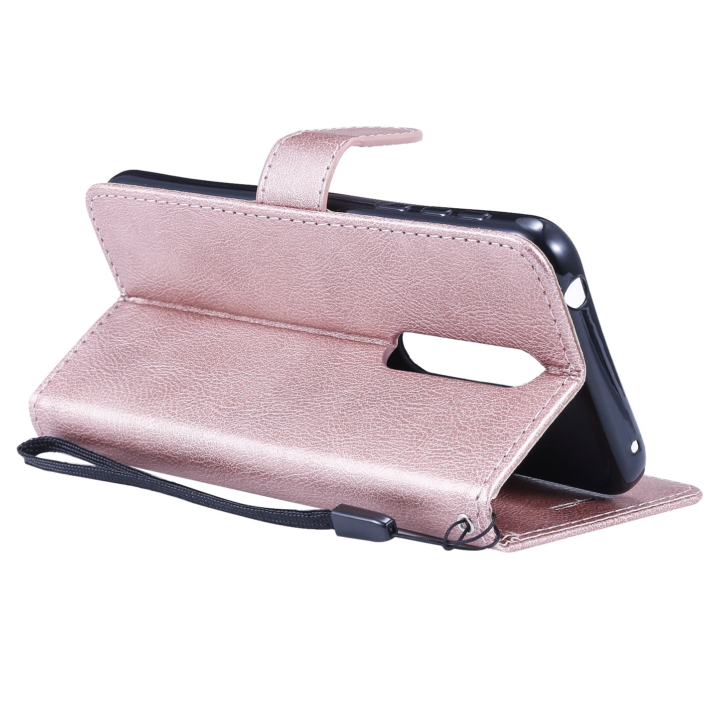 KT Leather Series-2 Wallet Leather Protective Case for Nokia 7.1