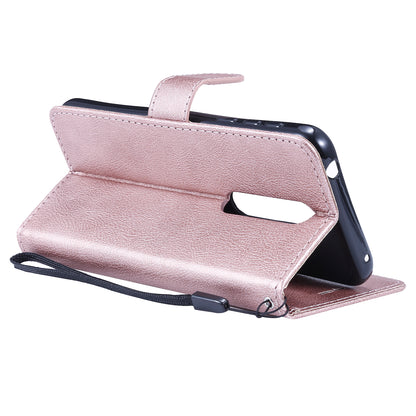 KT Leather Series-2 Wallet Leather Protective Case for Nokia 7.1