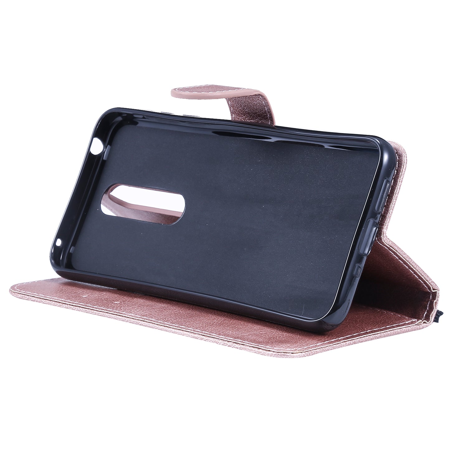KT Leather Series-2 Wallet Leather Protective Case for Nokia 7.1