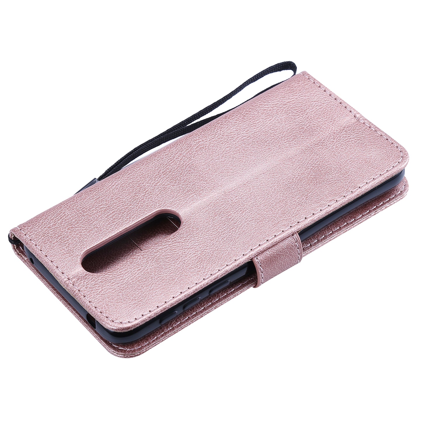 KT Leather Series-2 Wallet Leather Protective Case for Nokia 7.1