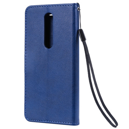 KT Leather Series-2 Wallet Leather Protective Case for Nokia 7.1
