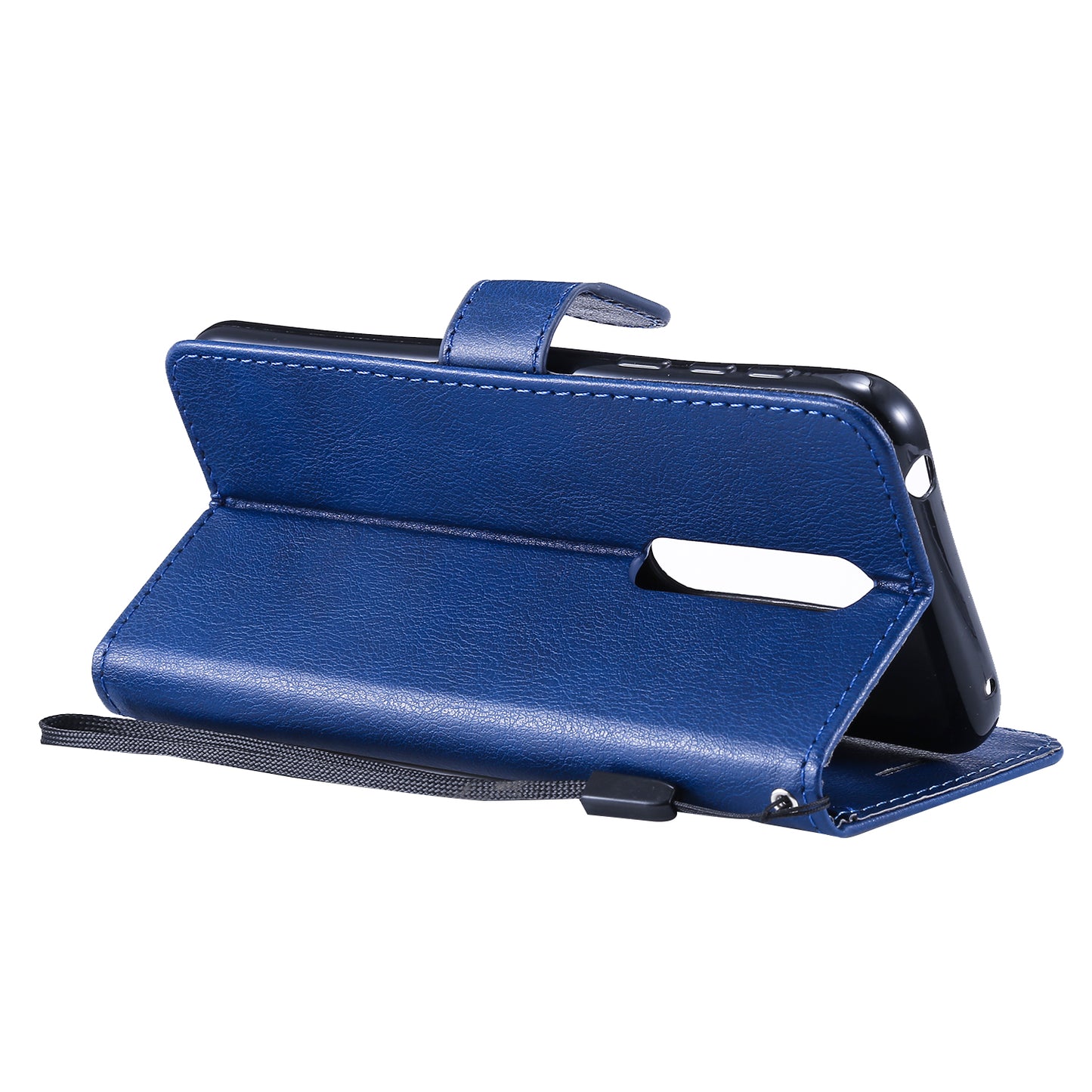 KT Leather Series-2 Wallet Leather Protective Case for Nokia 7.1