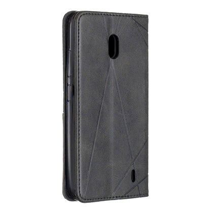 Geometric Pattern Leather Card Holder Case for Nokia 2.2