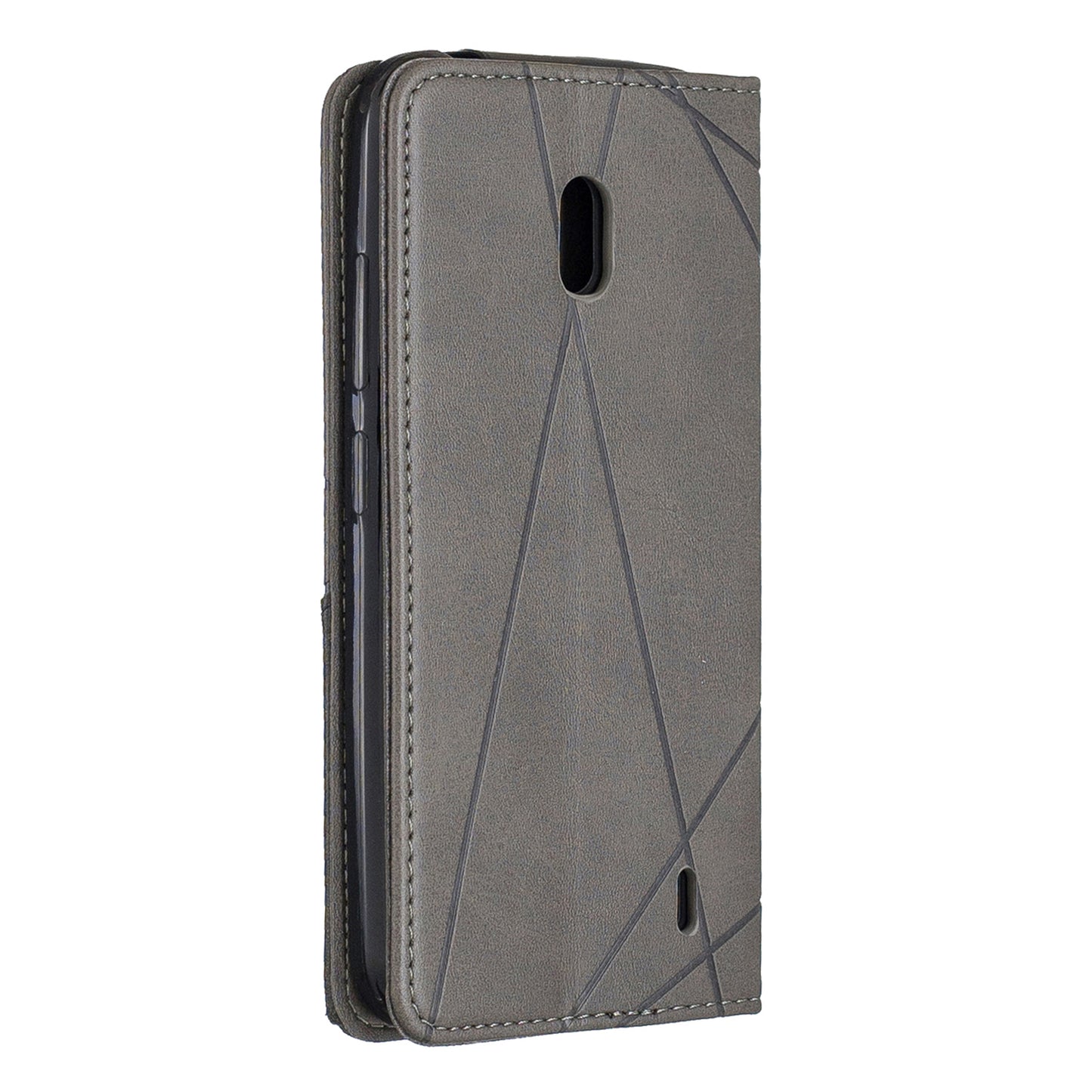 Geometric Pattern Leather Card Holder Case for Nokia 2.2