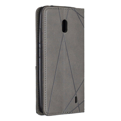 Geometric Pattern Leather Card Holder Case for Nokia 2.2