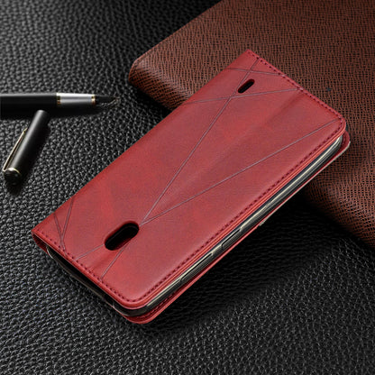 Geometric Pattern Leather Card Holder Case for Nokia 2.2
