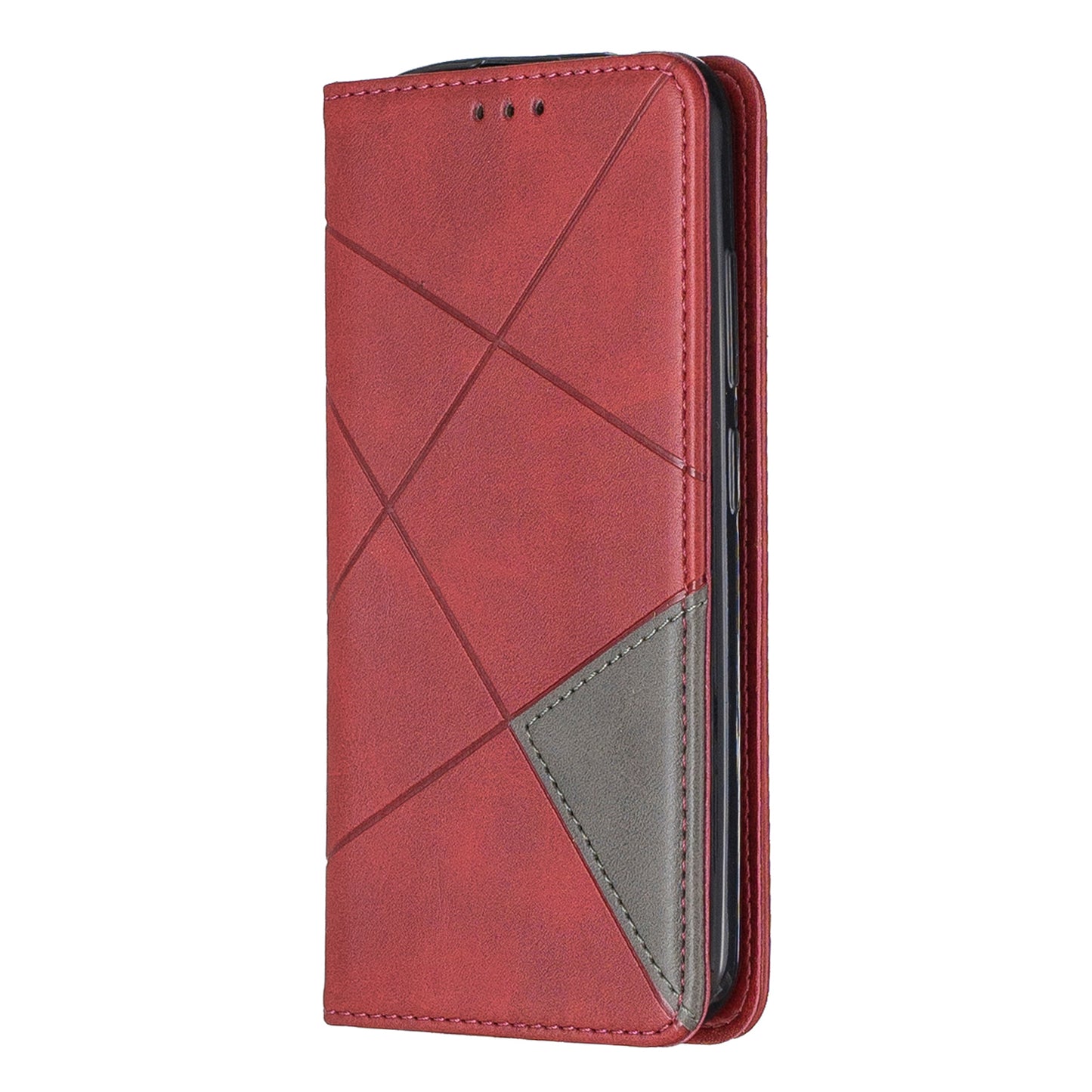 Geometric Pattern Leather Card Holder Case for Nokia 2.2
