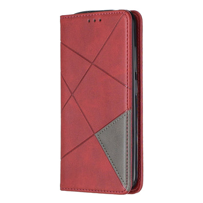 Geometric Pattern Leather Card Holder Case for Nokia 2.2