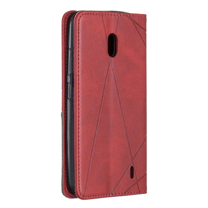 Geometric Pattern Leather Card Holder Case for Nokia 2.2