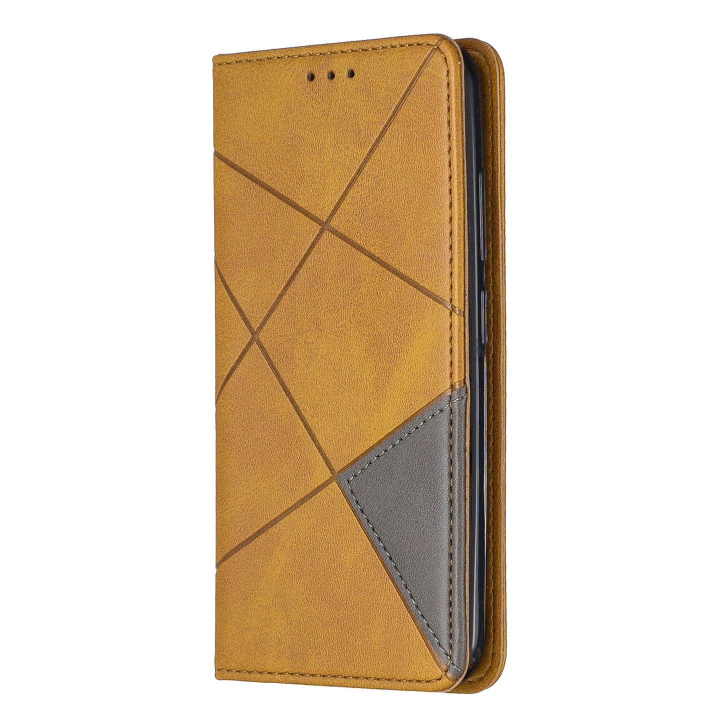 Geometric Pattern Leather Card Holder Case for Nokia 2.2