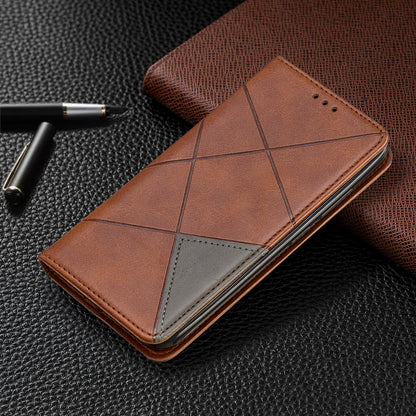 Geometric Pattern Leather Card Holder Case for Nokia 2.2