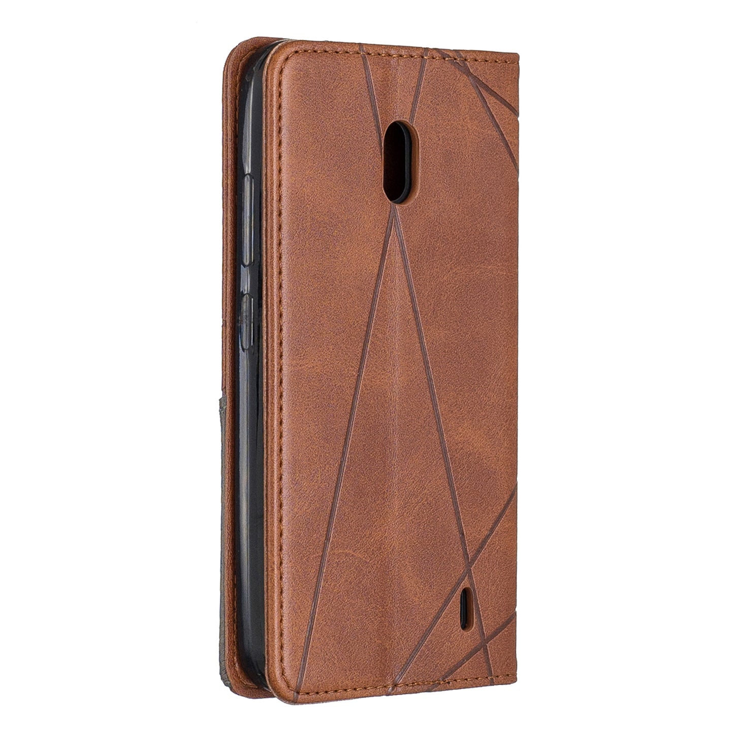 Geometric Pattern Leather Card Holder Case for Nokia 2.2