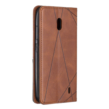 Geometric Pattern Leather Card Holder Case for Nokia 2.2