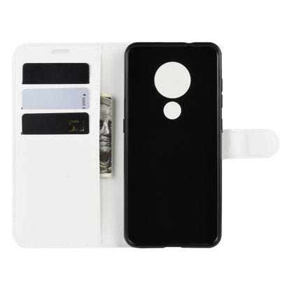 Litchi Skin Leather Wallet Stand Case for Nokia 6.2
