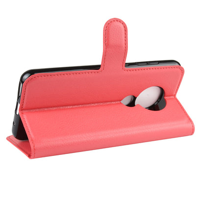 Litchi Skin Leather Wallet Stand Case for Nokia 6.2