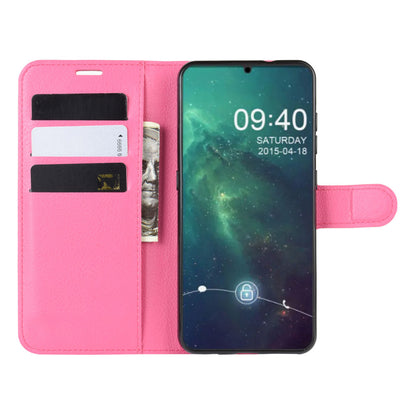 Litchi Skin Leather Wallet Stand Case for Nokia 6.2