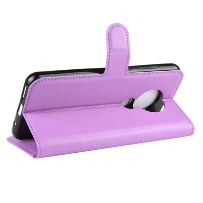 Litchi Skin Leather Wallet Stand Case for Nokia 6.2