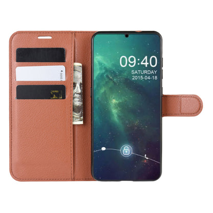 Litchi Skin Leather Wallet Stand Case for Nokia 6.2