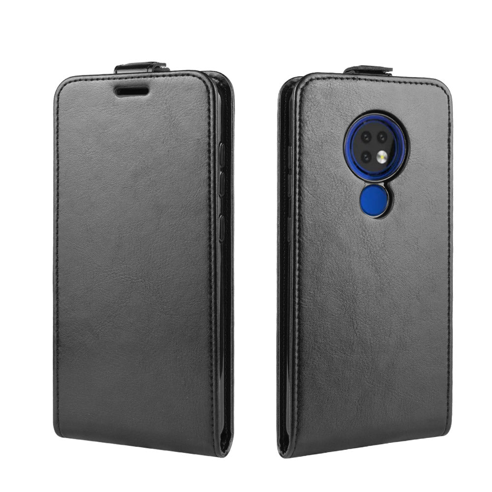 Vertical Flip with Card Slot Leather Cell Shell for Nokia 6.2