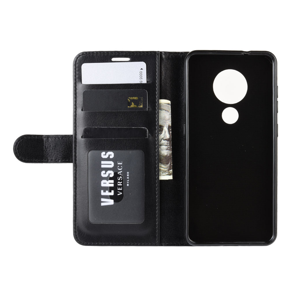 Crazy Horse Skin Wallet Leather Casing for Nokia 6.2