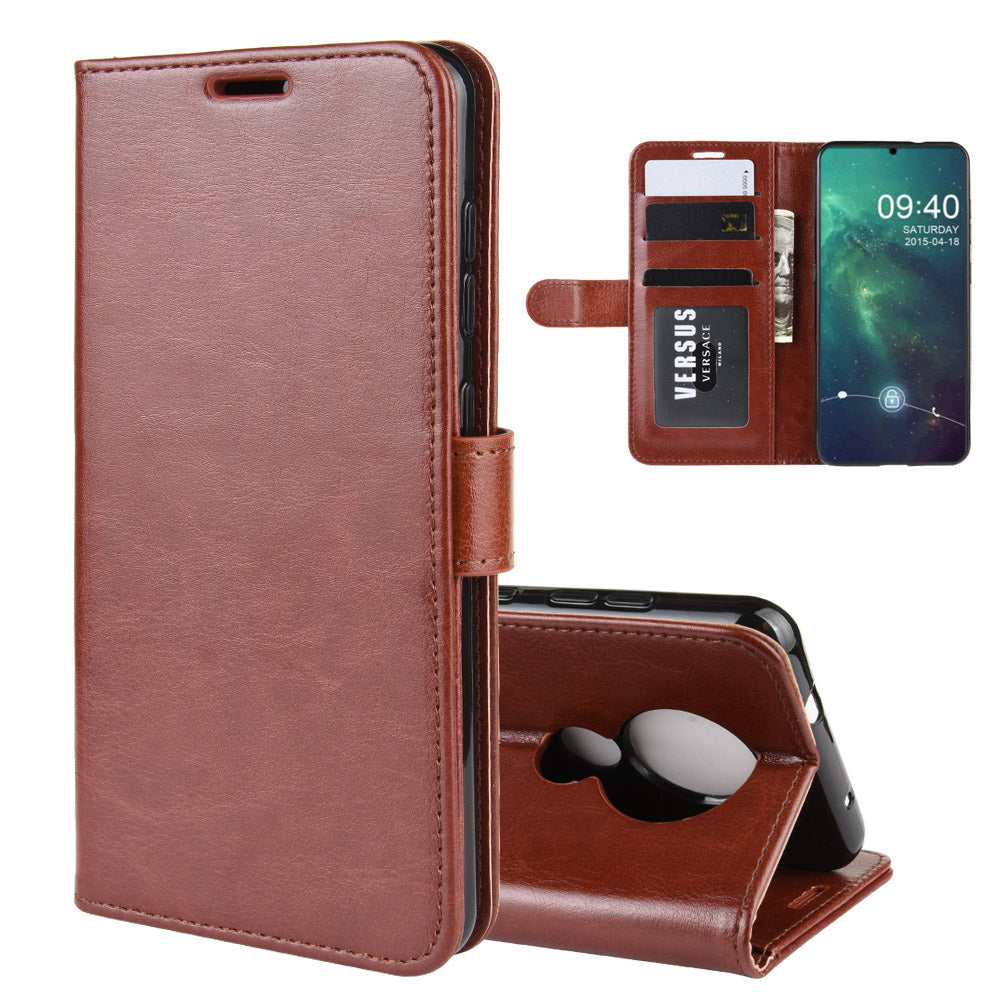 Crazy Horse Skin Wallet Leather Casing for Nokia 6.2